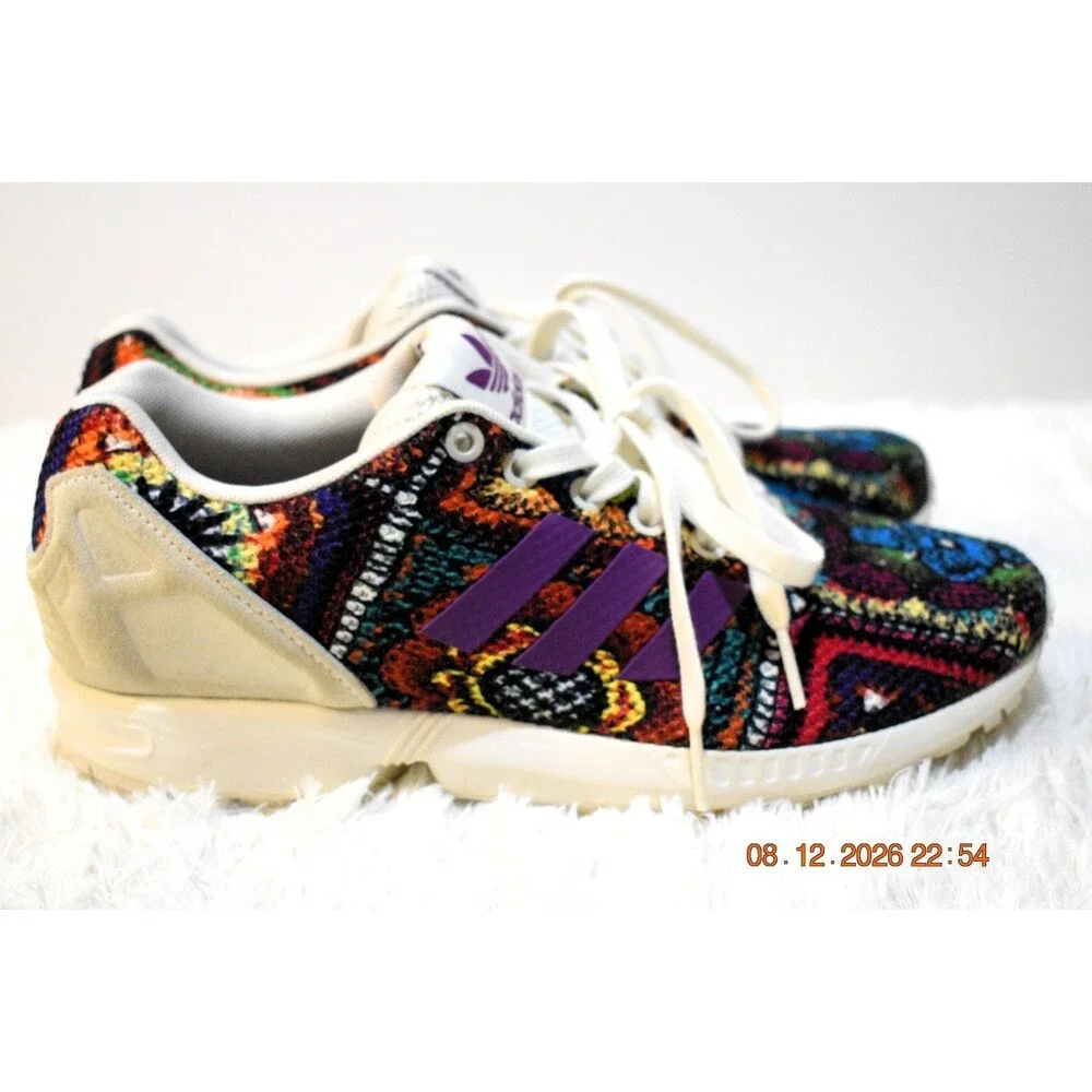 Adidas ZX Flux Torsion Multicolor Grape Sneaker Running - Women's Size 7.5